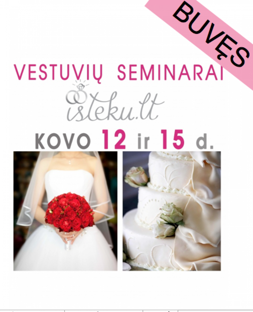 Vestuvių seminaras jaunavedžiams